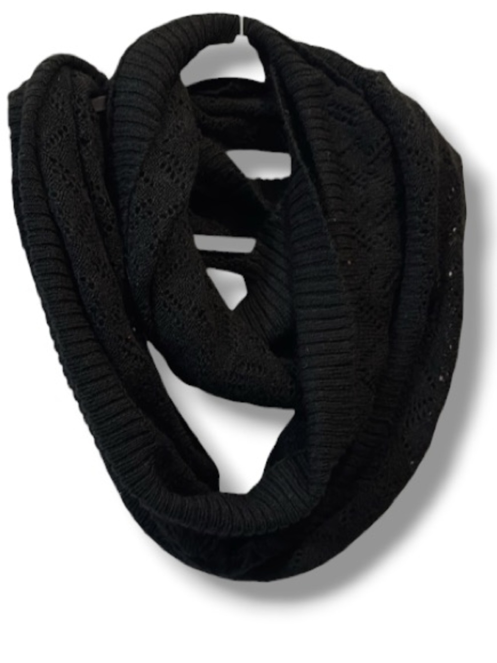 The Limited Women’s Black Infinity Cowl Scarf Millennium Y2K Fashion